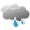Bedeckt mit m&auml;undefinedigem Regen