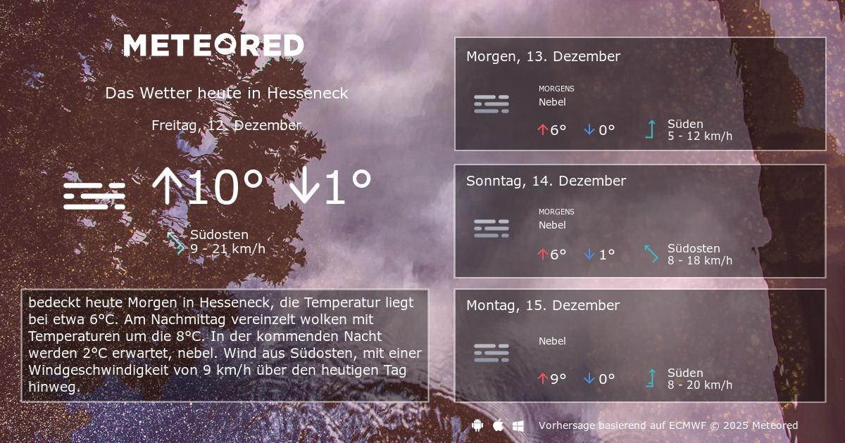 Wetter Hesseneck 14 Tage - daswetter.com | Meteored